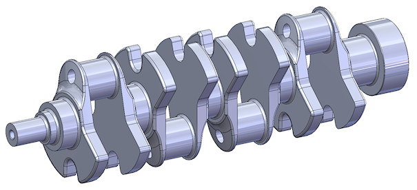 Single-Plane V8 Crankshaft