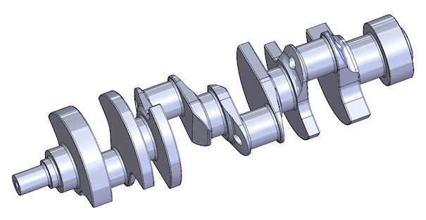 Two-Plane V8 Crankshaft