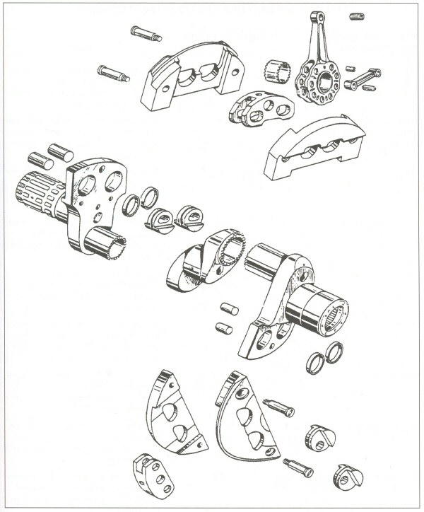 Built-Up Radial Crankshaft